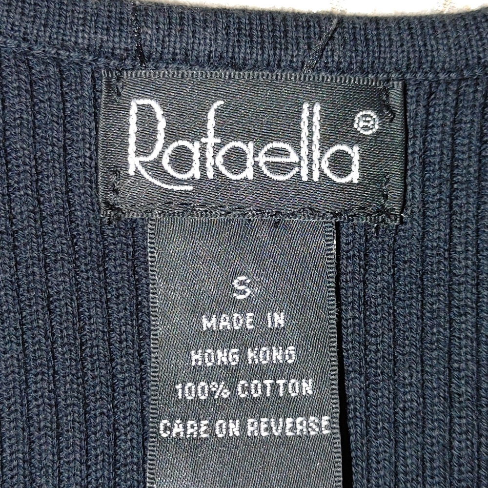 Rafaella Black Ribbed Top - Picture 5 of 5